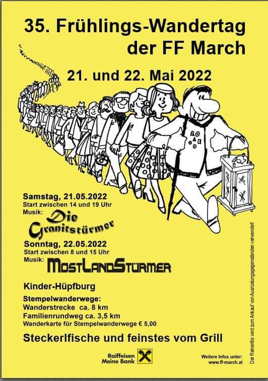Der Wandertag ist wieder da: 21. und 22. Mai 2022