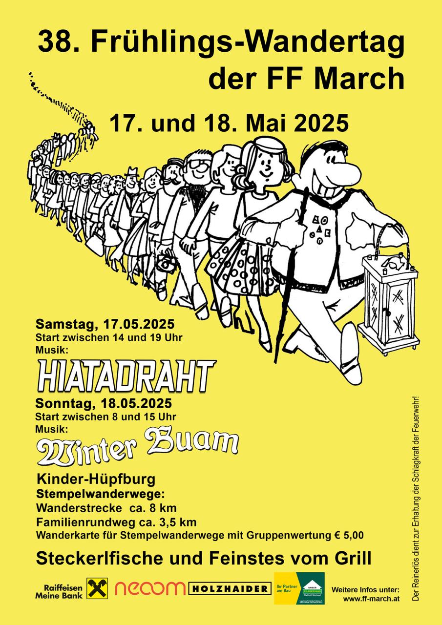 Der Wandertag ist wieder da: 17. und 18. Mai 2024