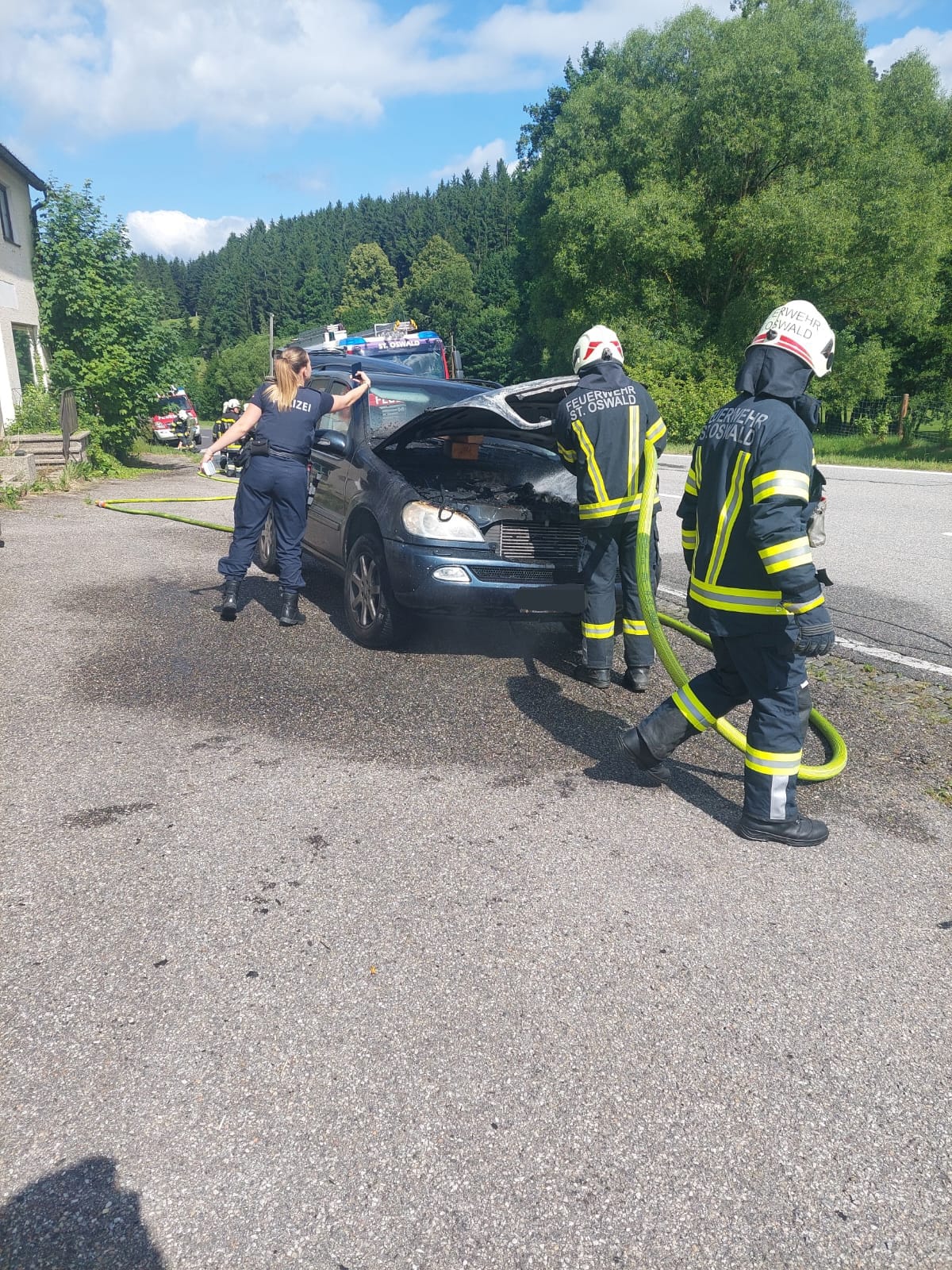 Einsatz KFZ-Brand